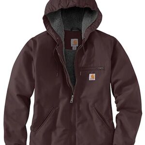 Carhartt Loose-Fit Washed Duck Sherpa-Lined Jacket for Ladies